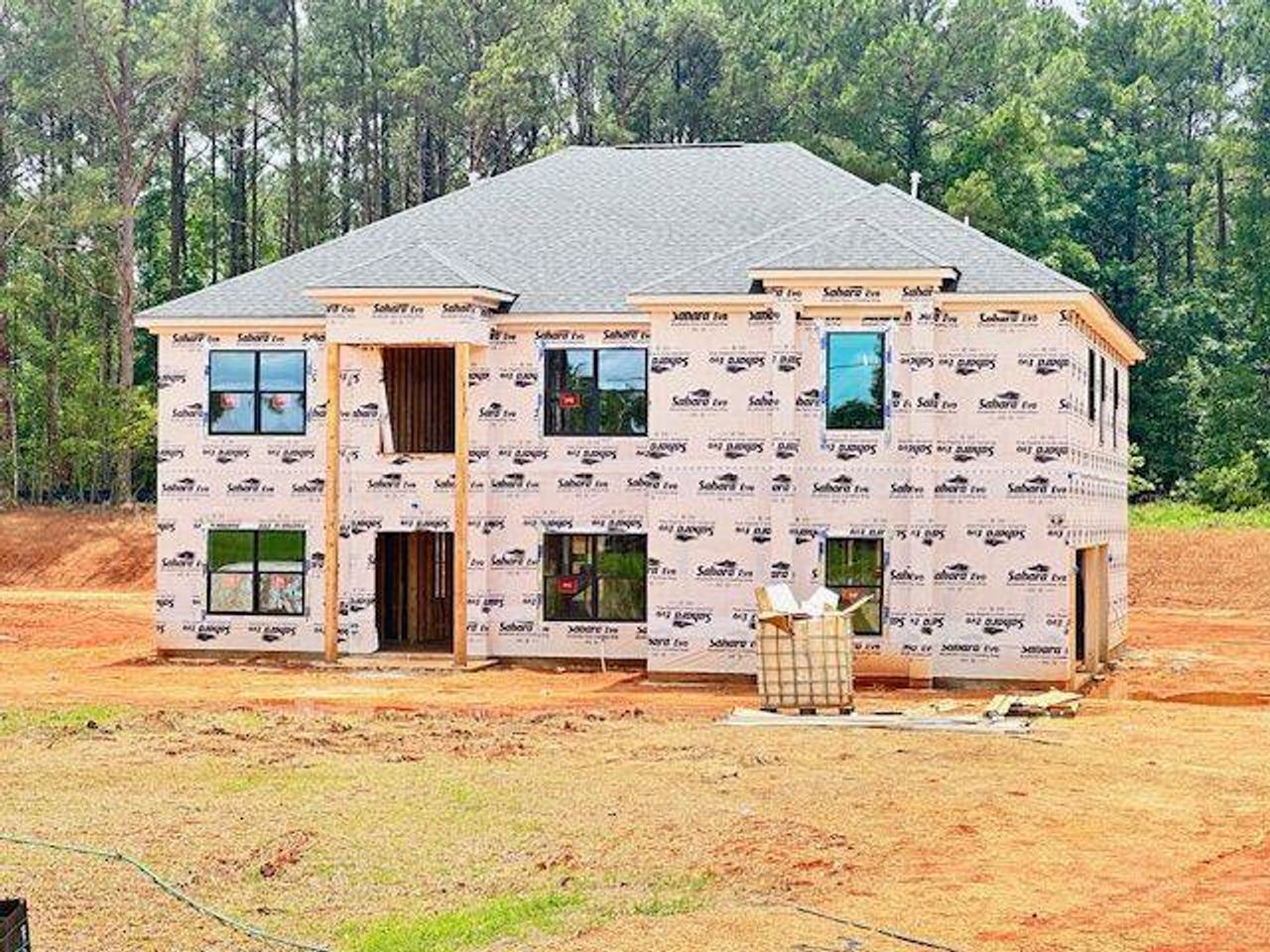 In-progress construction of a new home in , Conyers, GA (Image 2).