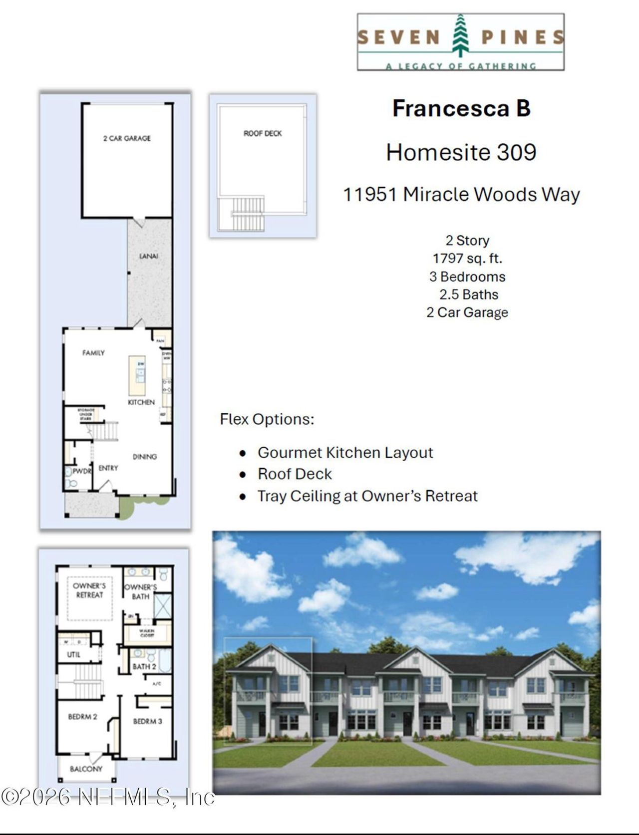 2D floor plan layout of this home in , Jacksonville, FL (Image 2).