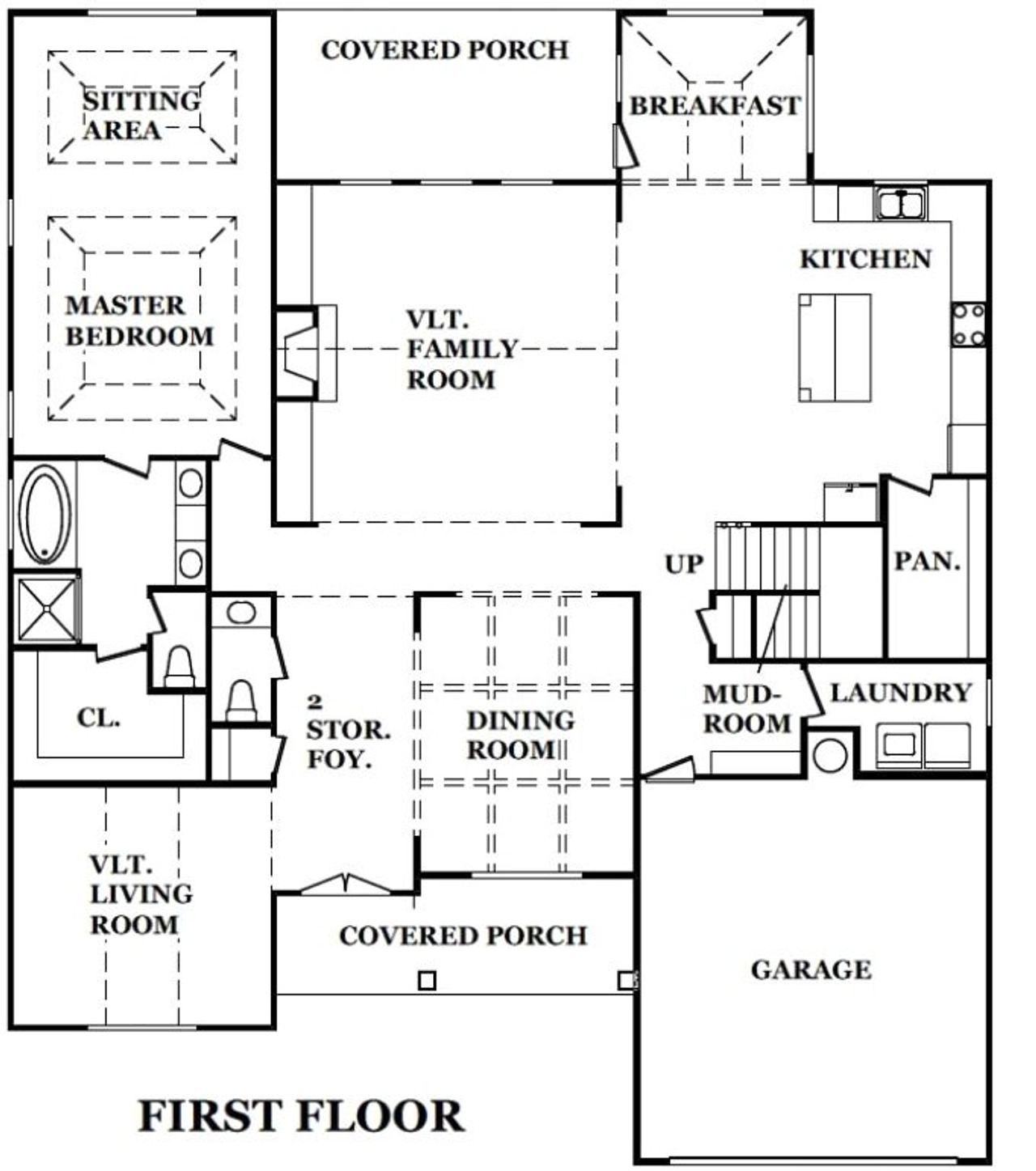 2D floor plan layout for the Graycliff by JR Homes in The Village at Camp Mitchell, Grayson, GA (Image 2). 2D floor plan layout for the Graycliff by JR Homes in The Village at Camp Mitchell, Grayson, GA (Image 2).