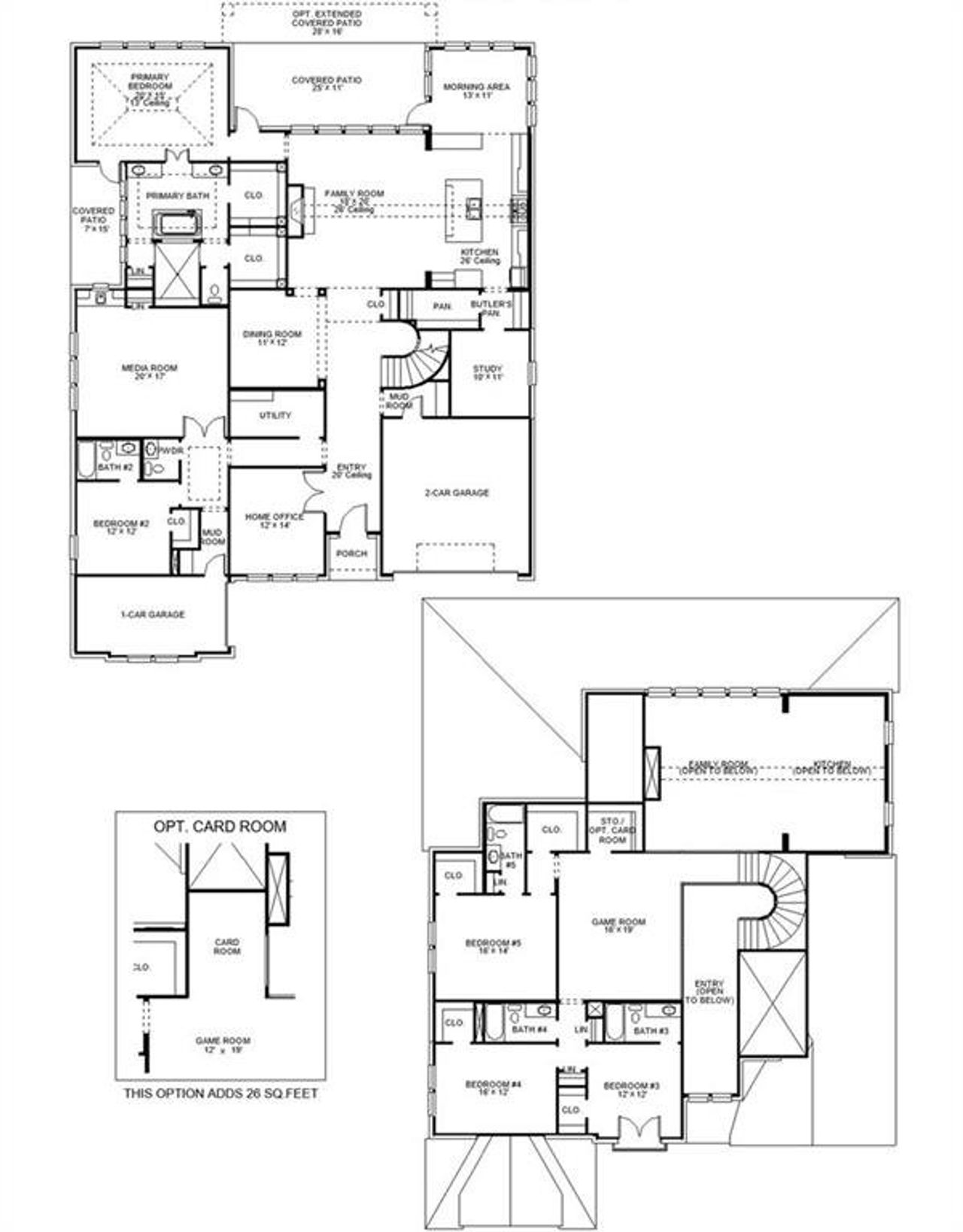 2D floor plan layout of this home in , Prosper, TX (Image 2).