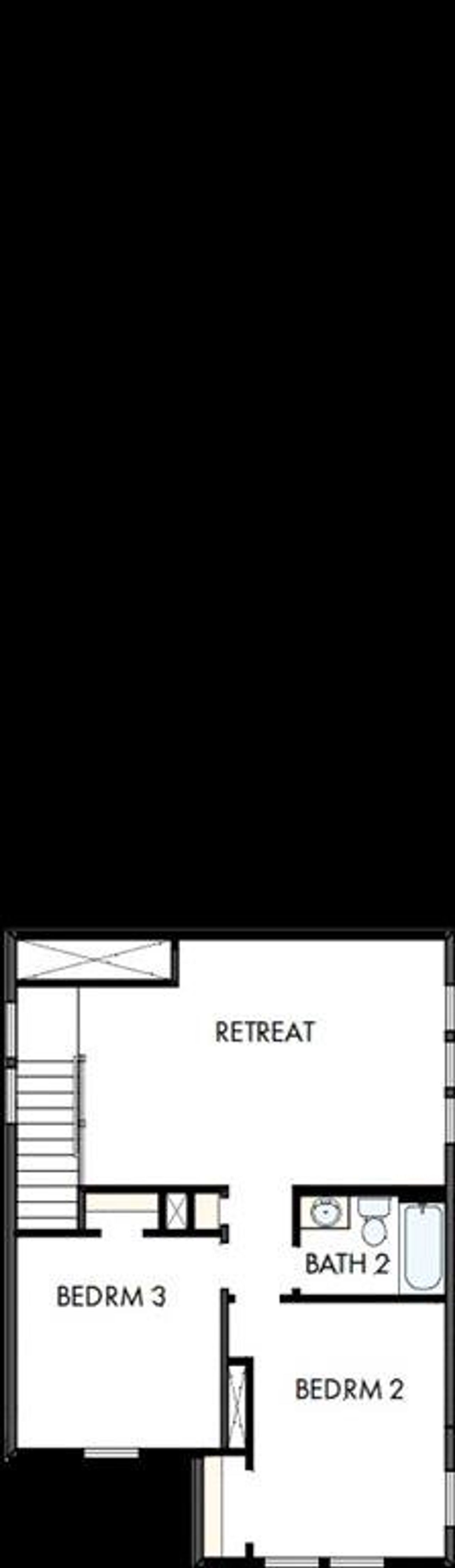 2D floor plan layout of this home in Talia – Cottage Series, Mesquite, TX (Image 2).