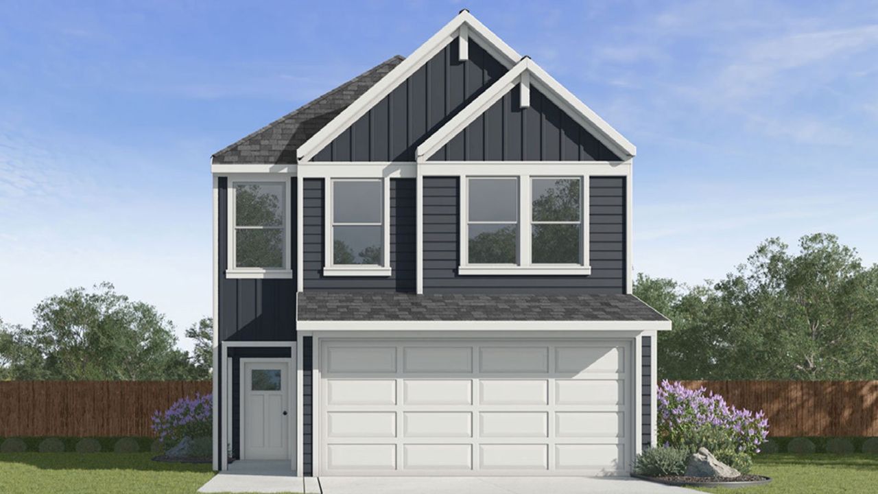 Representative exterior photo of a completed home built from the CEDAR by D.R. Horton in Murphy Village, Missouri City, TX (Image 2). Representative exterior photo of a completed home built from the CEDAR by D.R. Horton in Murphy Village, Missouri City, TX (Image 2).