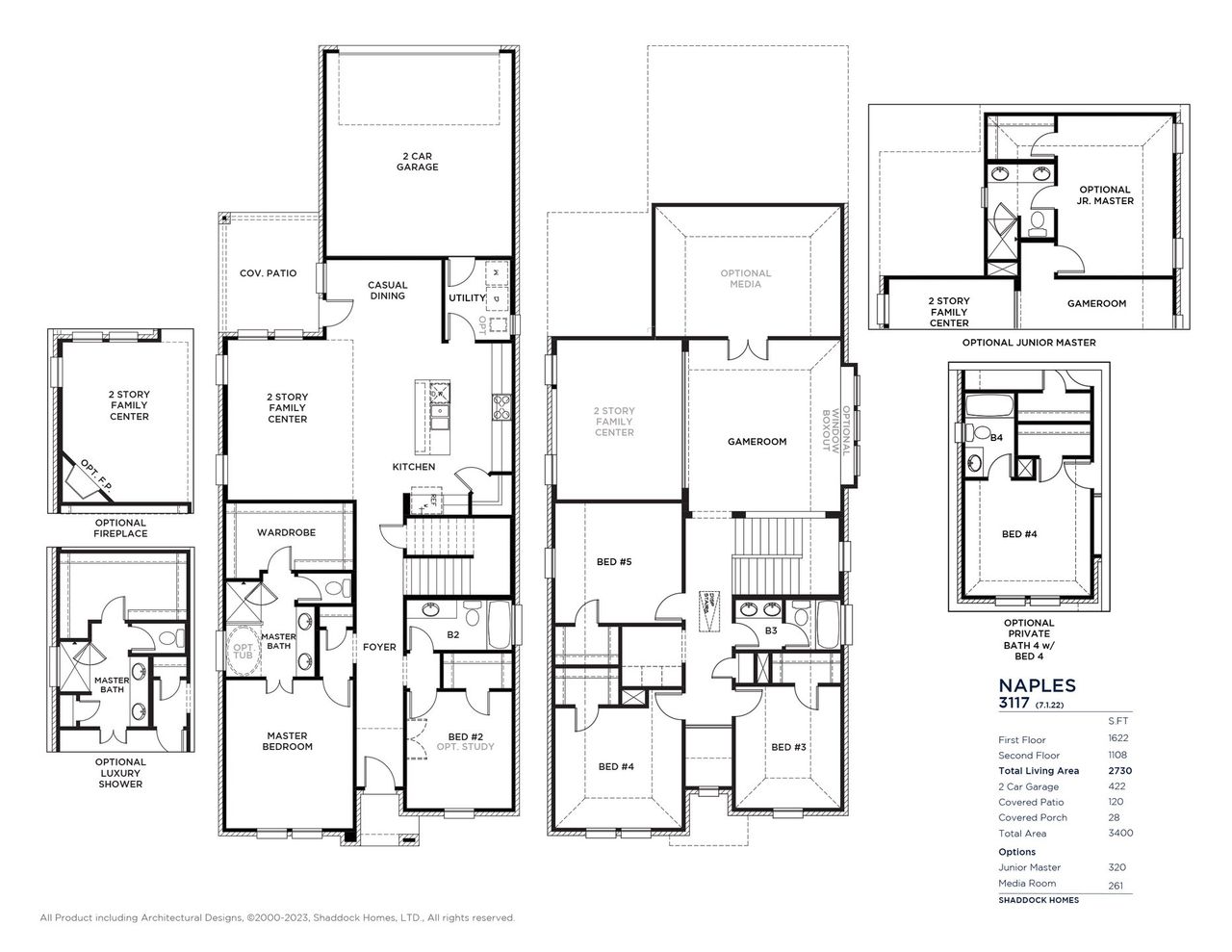 2D floor plan layout of this home in Light Farms Brenham - 40' Lots, Celina, TX (Image 2). 2D floor plan layout of this home in Light Farms Brenham - 40' Lots, Celina, TX (Image 2).