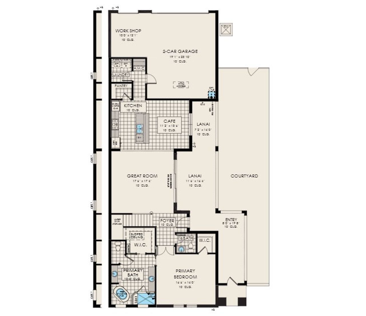 2D floor plan layout of this home in Reeling Park, Melbourne, FL (Image 2).