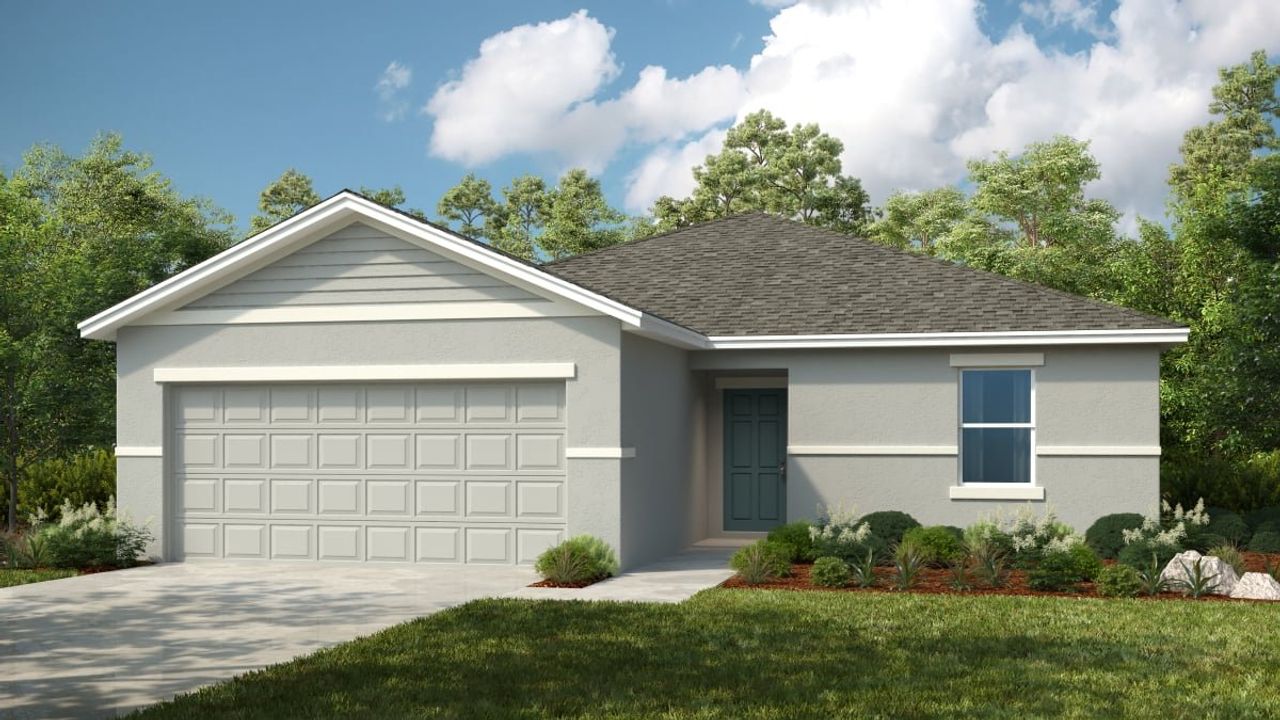 Representative exterior photo of a completed home built from the Finch by Taylor Morrison in Firethorn, Parrish, FL (Image 2).
