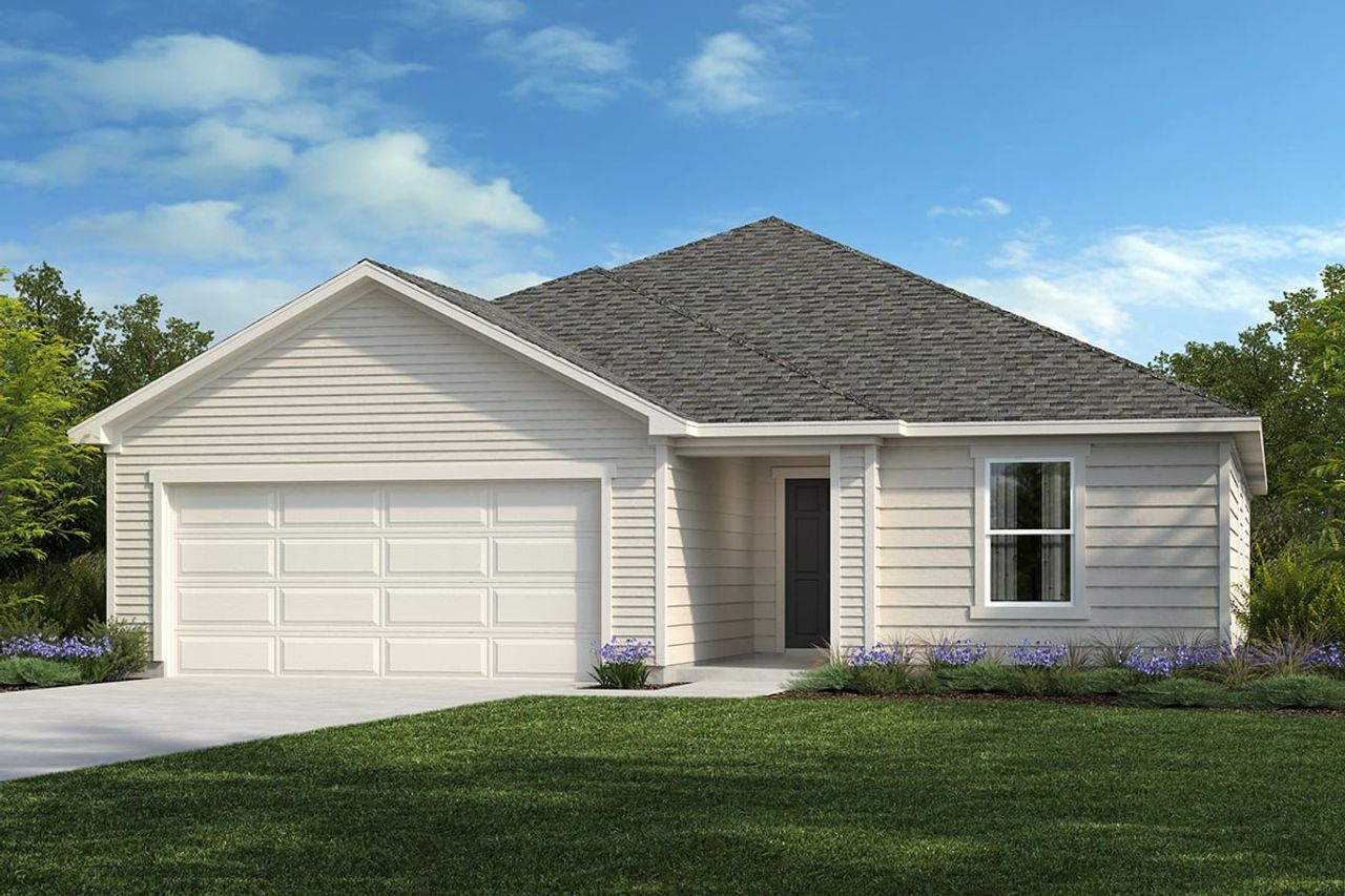 Representative exterior photo of a completed home built from the Plan 1964 by KB Home in Hidden Trails, Belton, TX (Image 2).