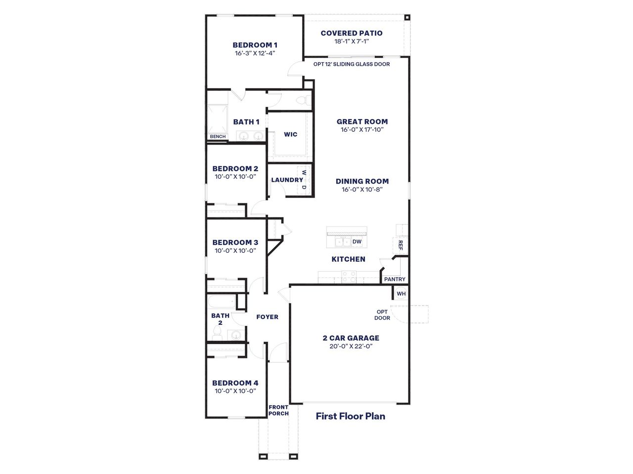 2D floor plan layout of this home in The Ridge at Stone Butte, Phoenix, AZ (Image 2). 2D floor plan layout of this home in The Ridge at Stone Butte, Phoenix, AZ (Image 2).