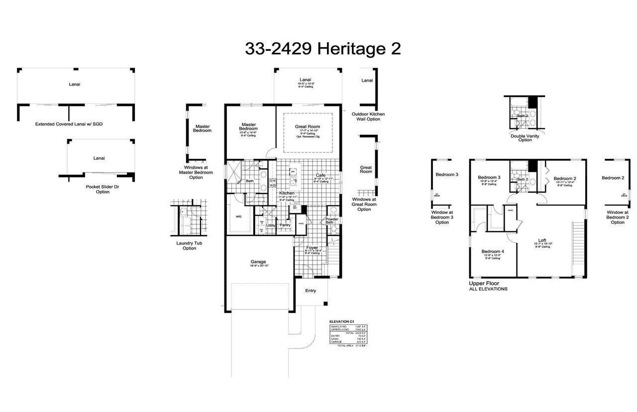 2D floor plan layout for the Heritage 2 by Neal Communities in Windward, Sarasota, FL (Image 2). 2D floor plan layout for the Heritage 2 by Neal Communities in Windward, Sarasota, FL (Image 2).