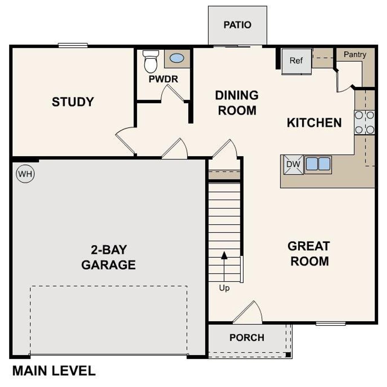 2D floor plan layout of this home in The Pines at Stoney Point, Lexington, NC (Image 2). 2D floor plan layout of this home in The Pines at Stoney Point, Lexington, NC (Image 2).