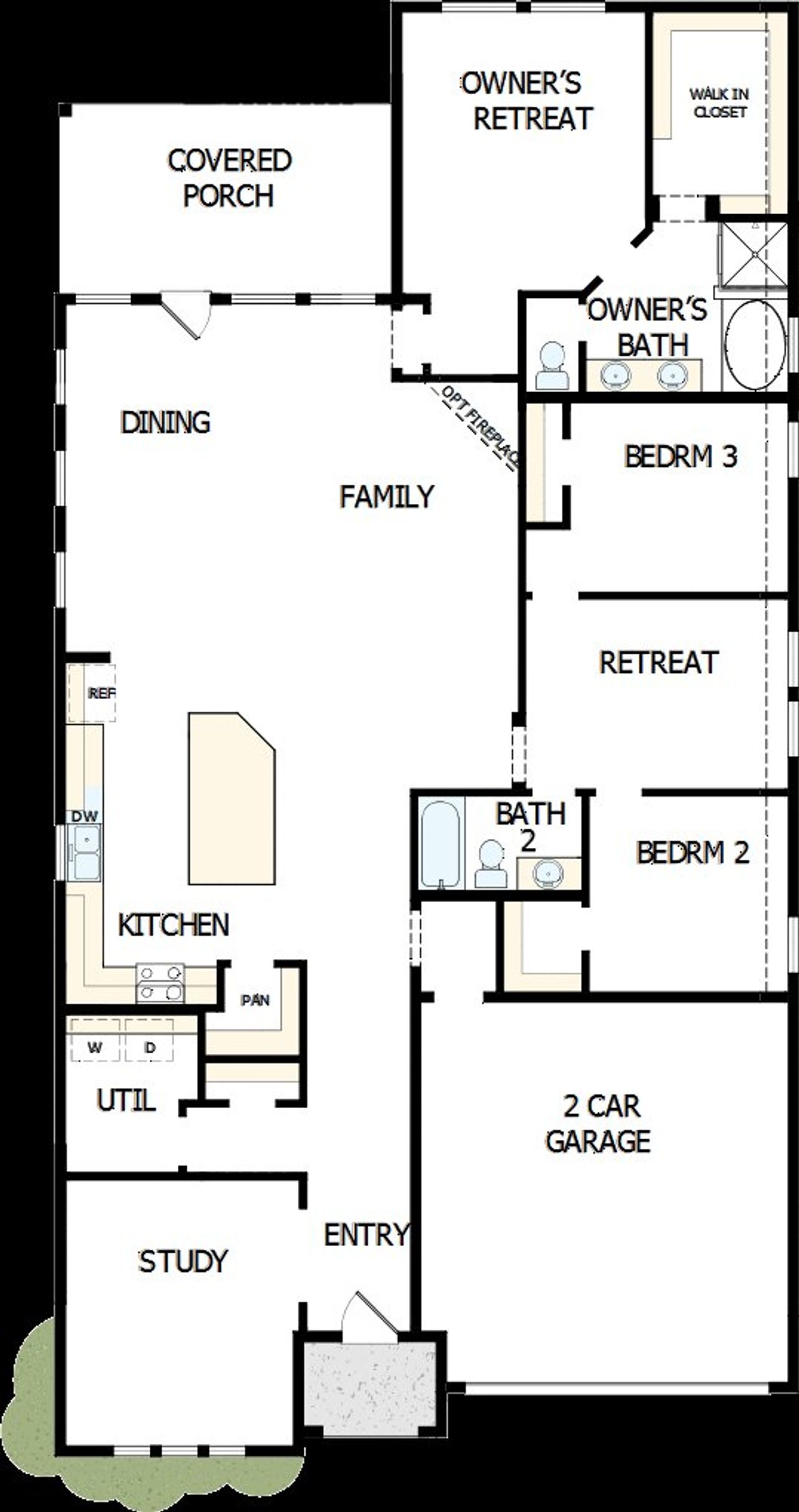2D floor plan layout of this home in The Colony, Bastrop, TX (Image 2). 2D floor plan layout of this home in The Colony, Bastrop, TX (Image 2).
