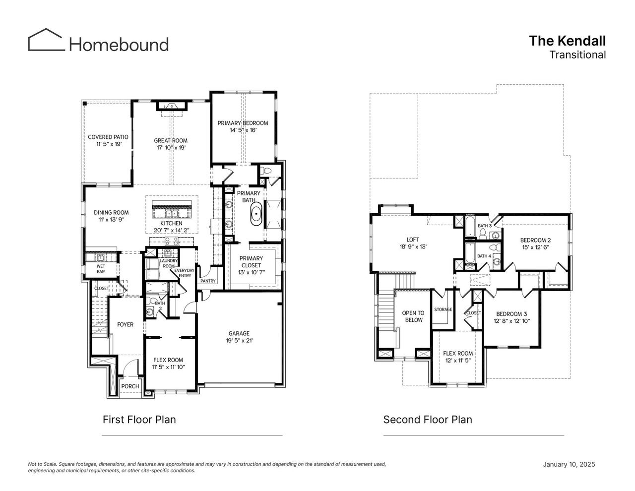 2D floor plan layout of this home in , Dallas, TX (Image 2).