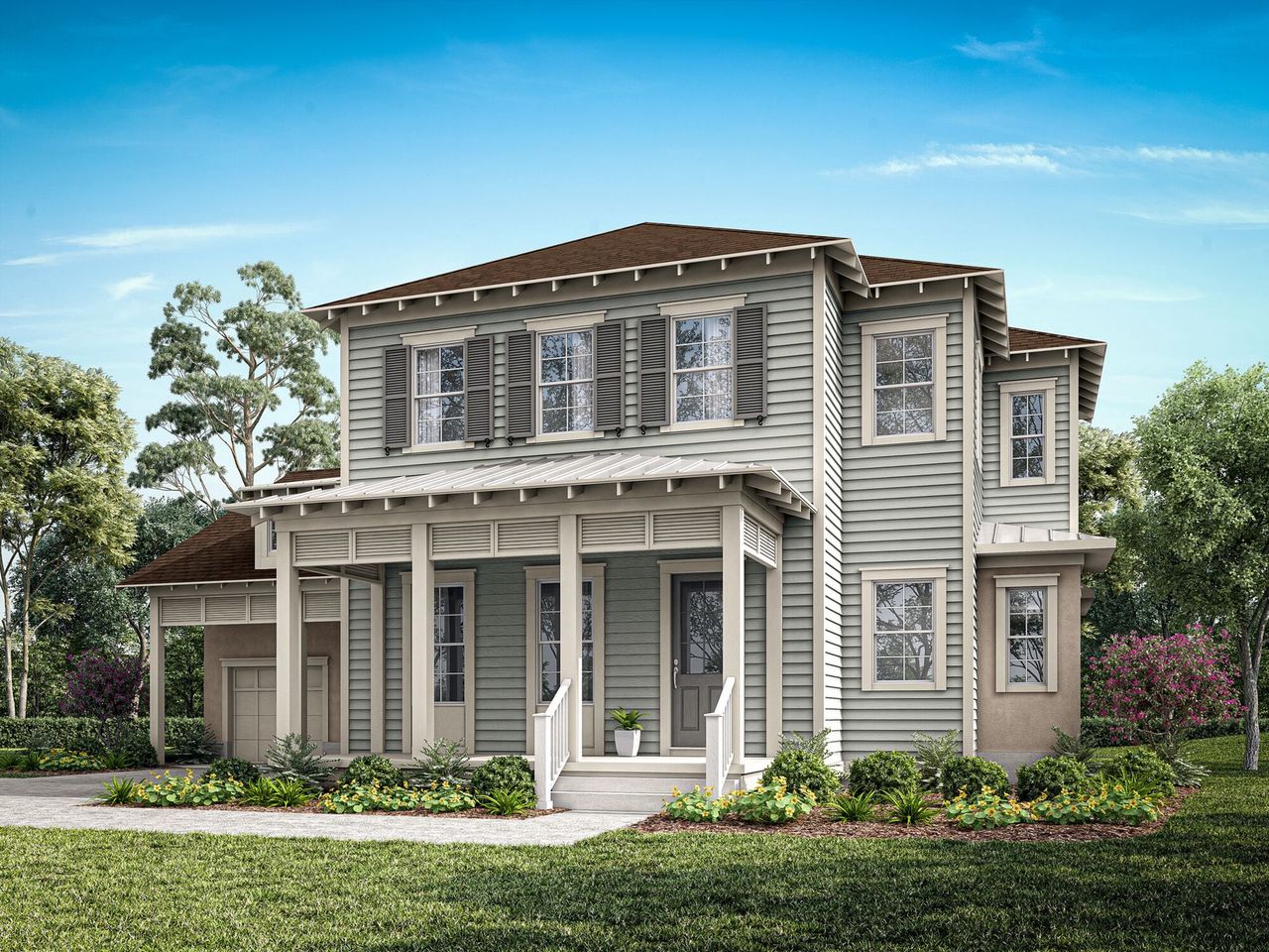 Representative exterior photo of a completed home built from the Sanibel by Mattamy Homes in Celebration, Kissimmee, FL (Image 2).