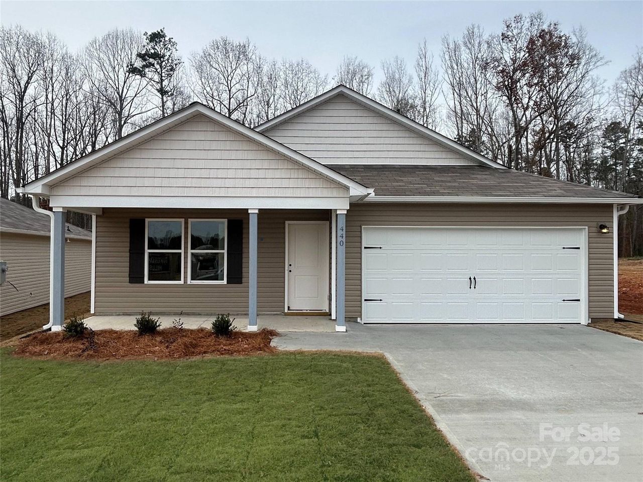 Front exterior of a new home in Riverdale Hills, Spartanburg, SC, highlighting curb appeal (Image 2).