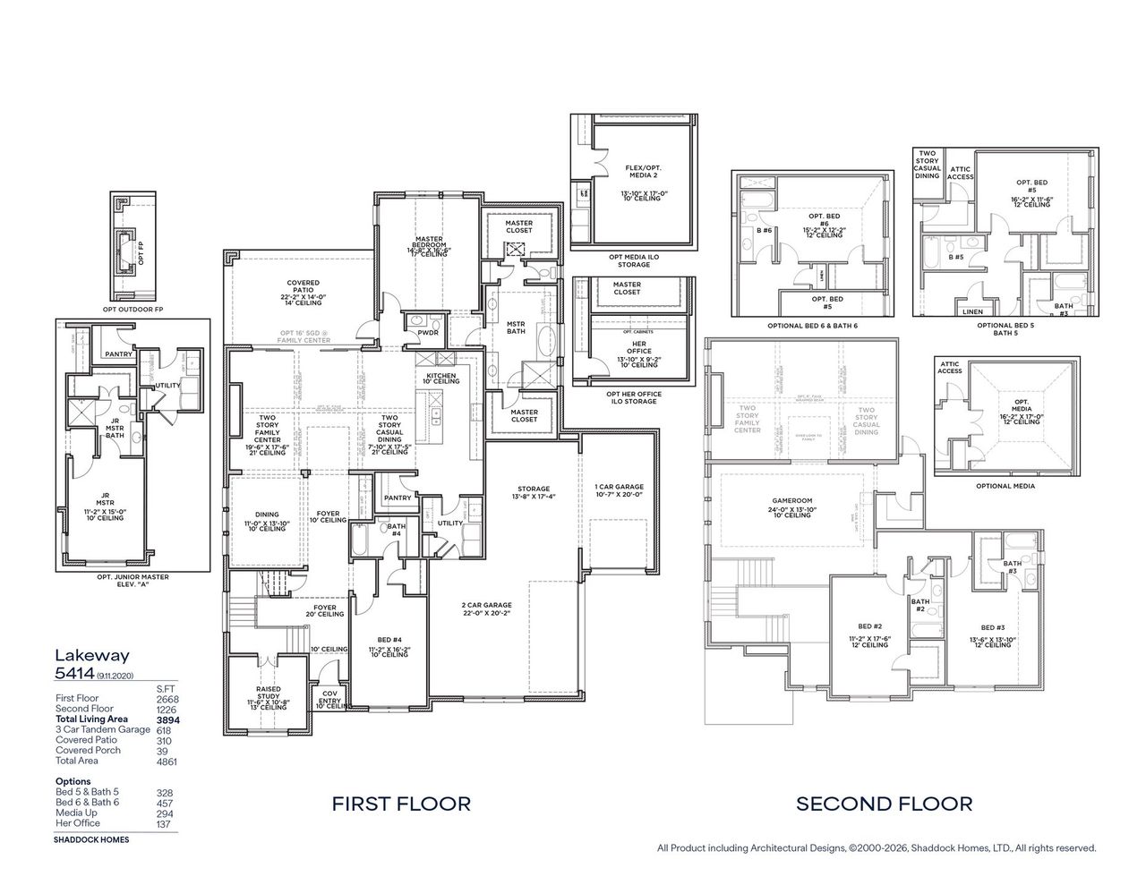 2D floor plan layout of this home in Light Farms Graham/Reagan, Celina, TX (Image 2).
