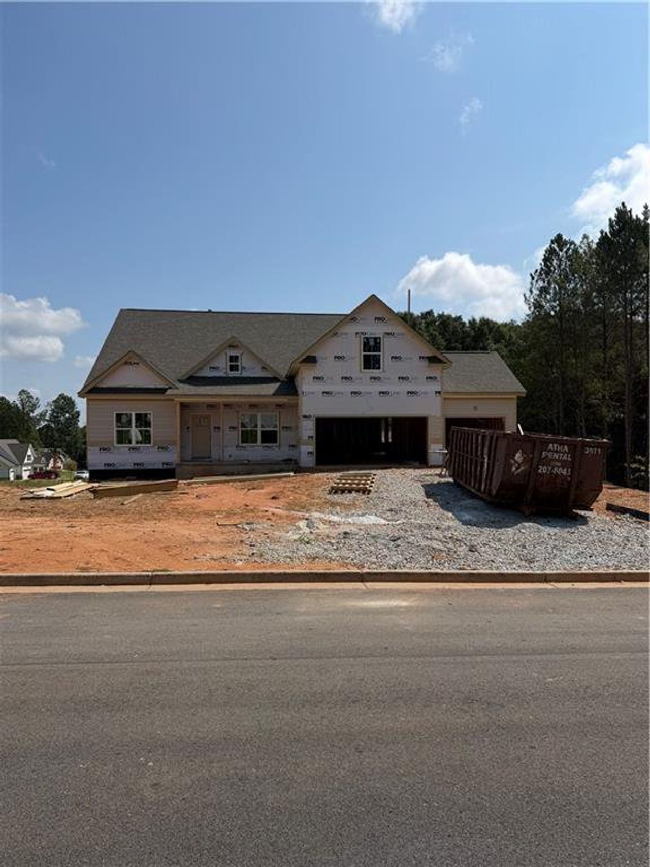 In-progress construction of a new home in , Covington, GA (Image 2).