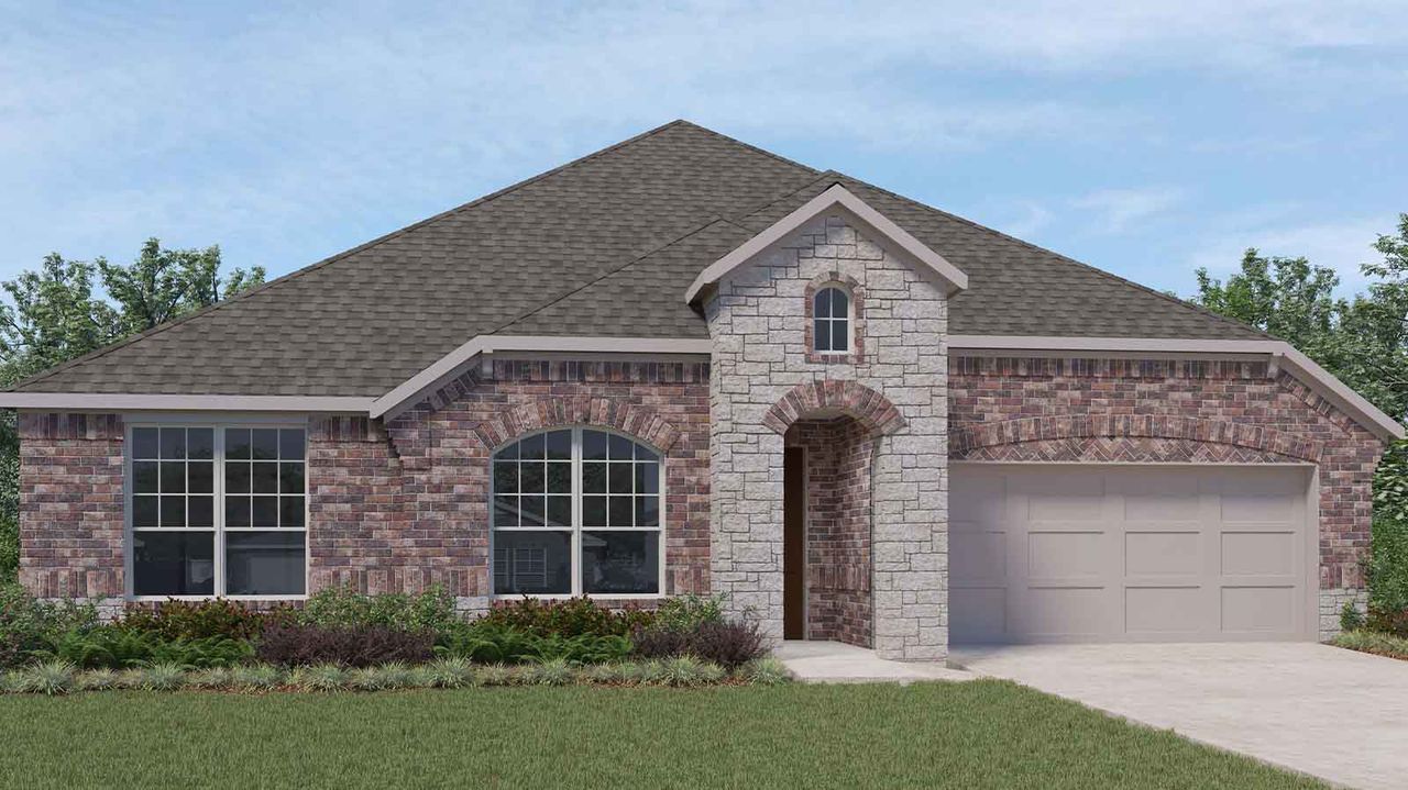 Representative exterior photo of a completed home built from the Quinn by D.R. Horton in Lago Mar, Texas City, TX (Image 2). Representative exterior photo of a completed home built from the Quinn by D.R. Horton in Lago Mar, Texas City, TX (Image 2).