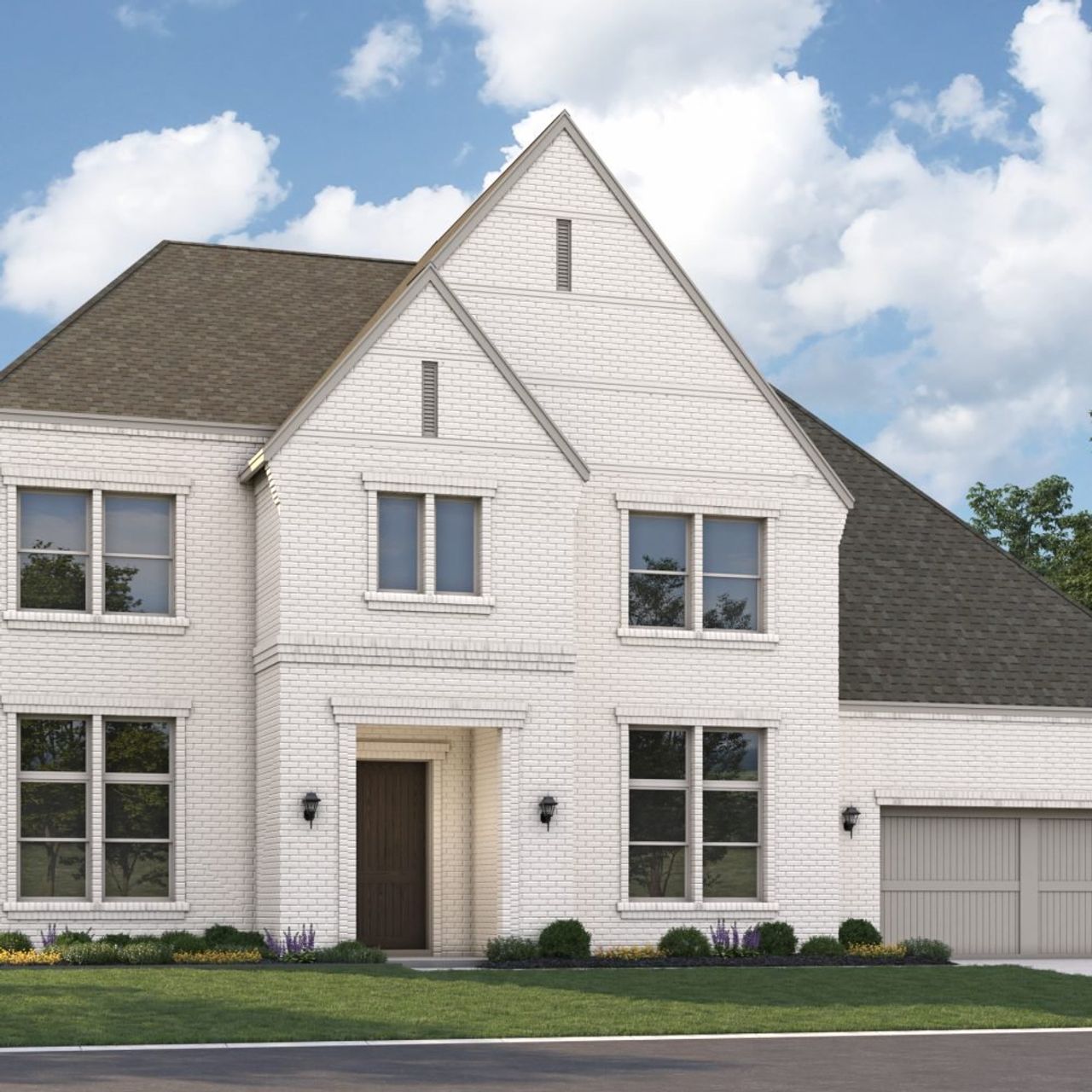 Front exterior of a new home in The Parks at Wilson Creek, Celina, TX, highlighting curb appeal (Image 2).