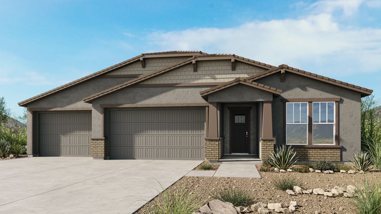 Representative exterior photo of a completed home built from the Cardinal by Taylor Morrison in Salero Journey, Laveen, AZ (Image 2).