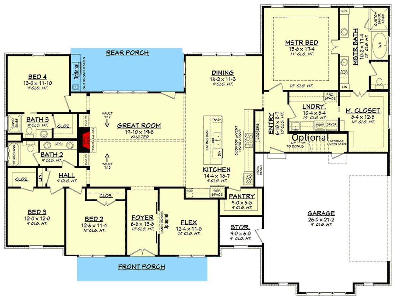 2D floor plan layout for the The Poplar by Remington Custom Homes in Rancho Ladera, Aledo, TX (Image 2). 2D floor plan layout for the The Poplar by Remington Custom Homes in Rancho Ladera, Aledo, TX (Image 2).