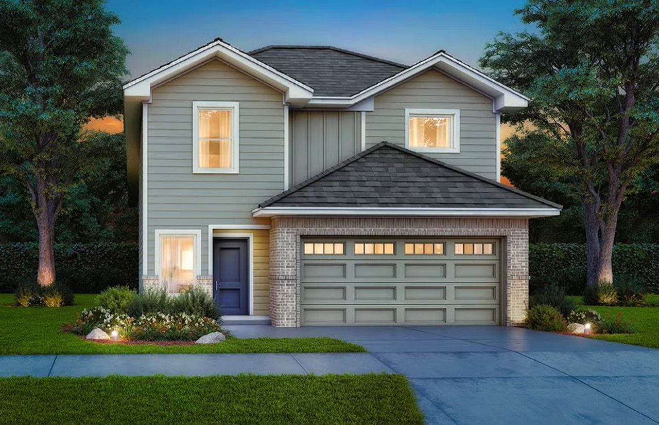 Representative exterior photo of a completed home built from the Holly by Home Creations in Santa Fe, Cleveland, TX (Image 2).