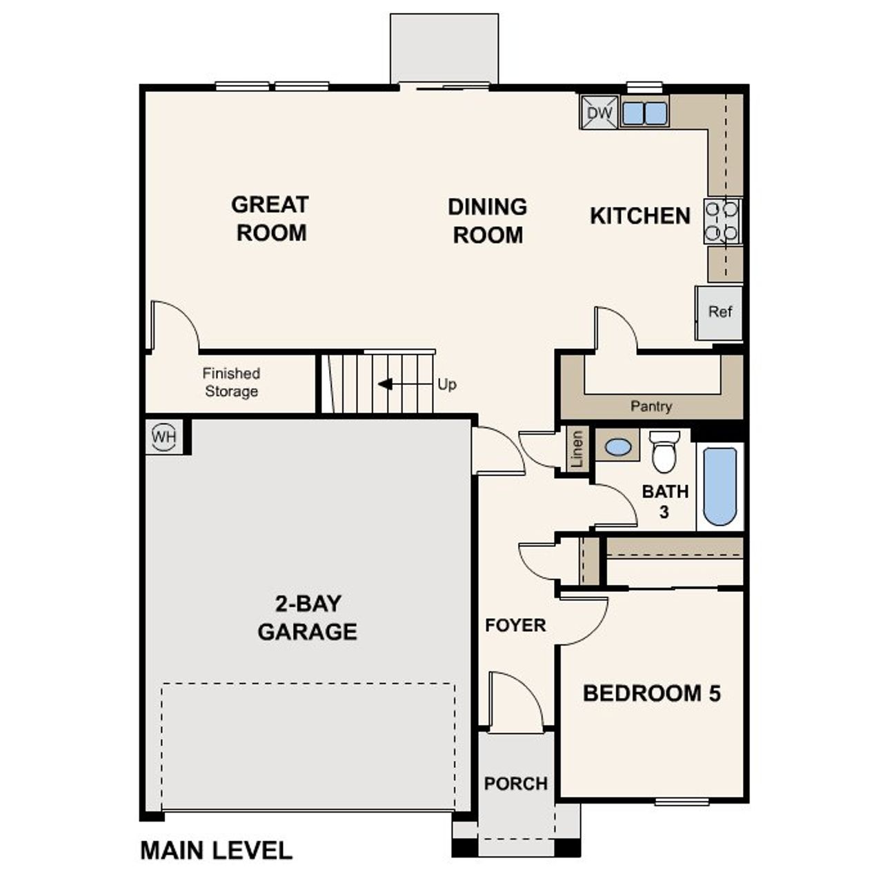 2D floor plan layout for the Lantana by Century Complete in Western Crossings, Florence, AZ (Image 2). 2D floor plan layout for the Lantana by Century Complete in Western Crossings, Florence, AZ (Image 2).