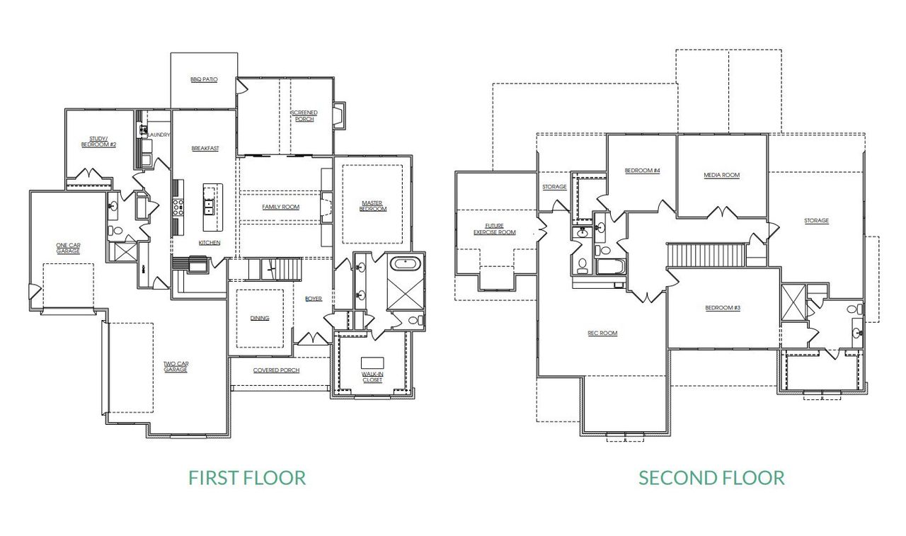 2D floor plan layout for the The Elizabeth by Ken Harvey Homes in Carriage Farms, Raleigh, NC (Image 2). 2D floor plan layout for the The Elizabeth by Ken Harvey Homes in Carriage Farms, Raleigh, NC (Image 2).