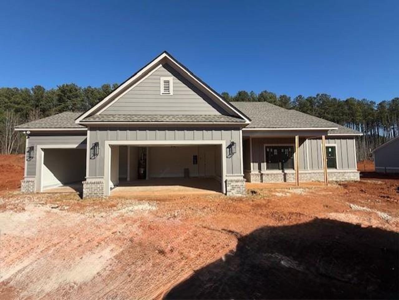 In-progress construction of a new home in Weslyn Park, Social Circle, GA (Image 2).
