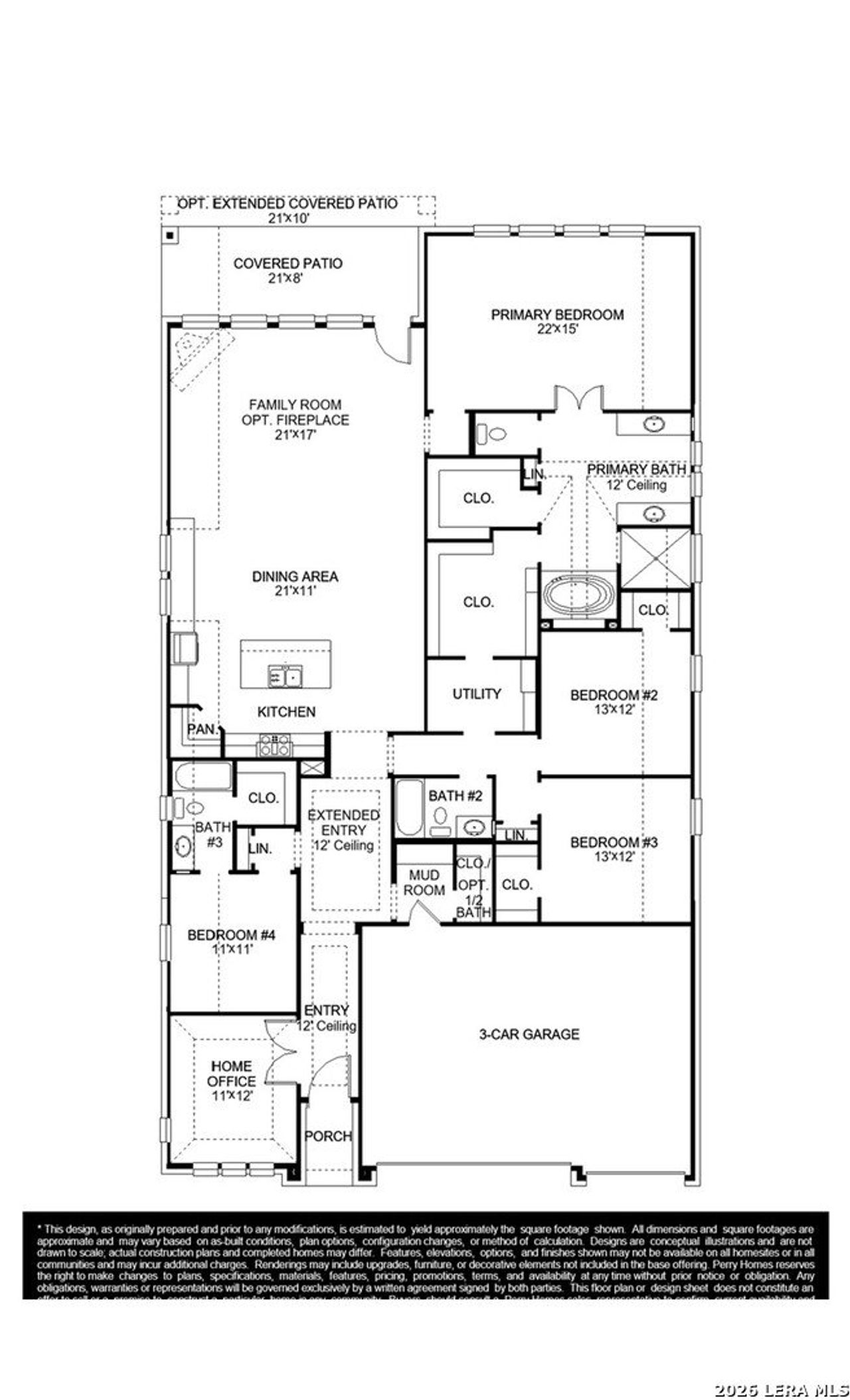 2D floor plan layout of this home in Cibolo Valley Heights, Cibolo, TX (Image 2).