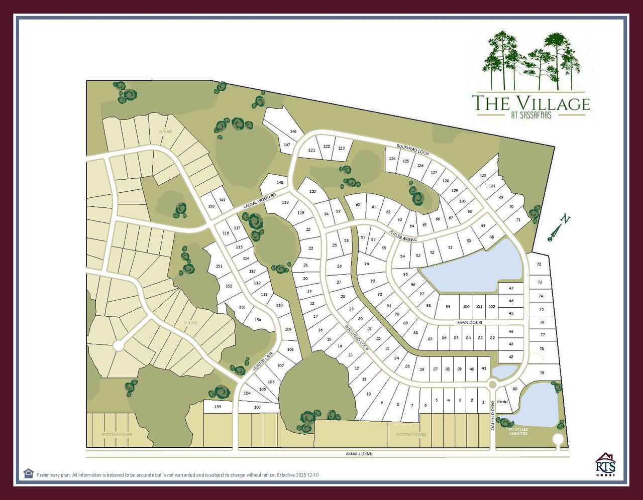 2D floor plan layout of this home in The Village at Sassafras, Allenhurst, GA (Image 2).