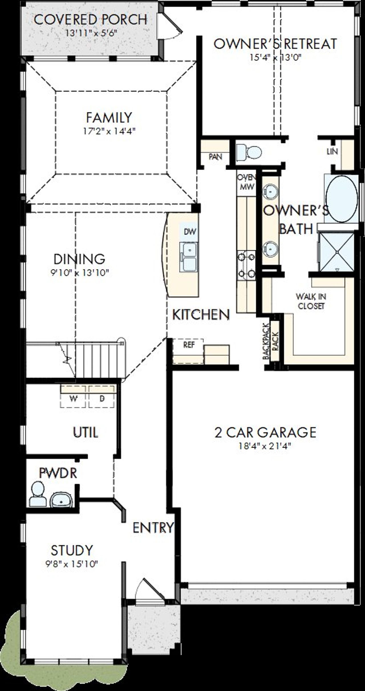 2D floor plan layout of this home in Landmark, Denton, TX (Image 2). 2D floor plan layout of this home in Landmark, Denton, TX (Image 2).