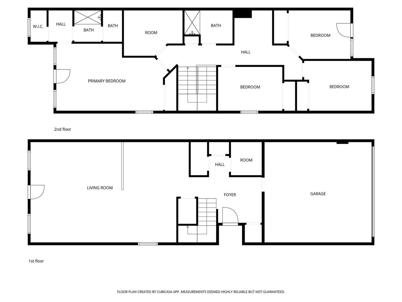 Mirror images of floorpan for both levels Mirror images of floorpan for both levels