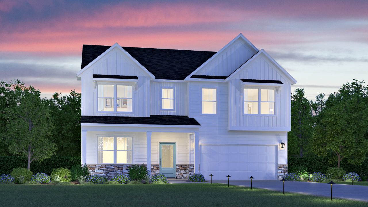 Representative exterior photo of a completed home built from the Hampton by Veranda Homes in Foxbank, Gray Court, SC (Image 2).
