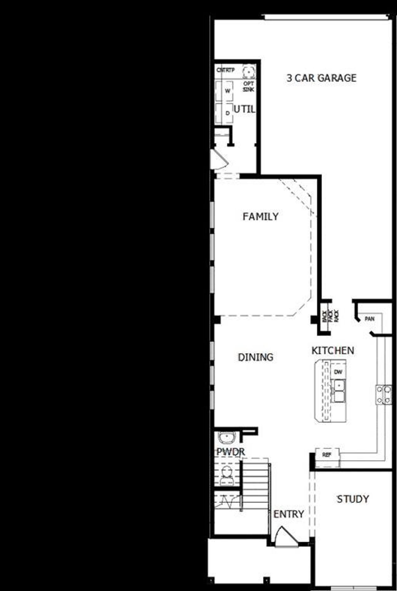 2D floor plan layout of this home in Walsh Cottage, Fort Worth, TX (Image 2).