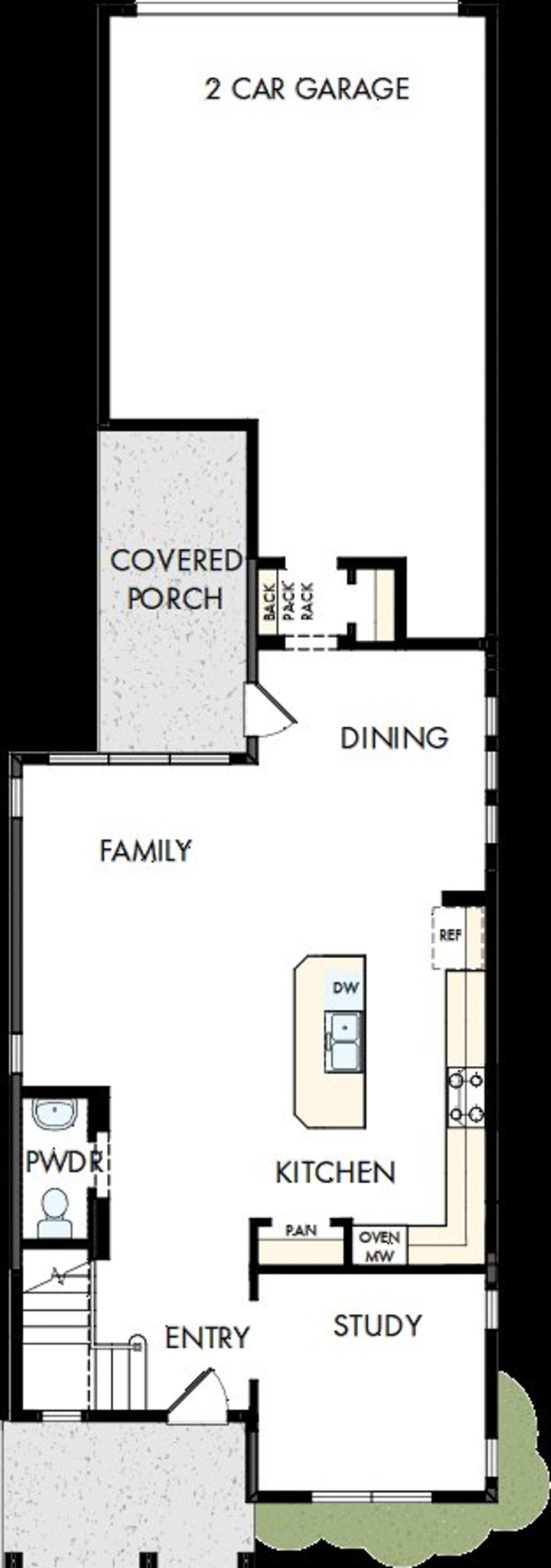 2D floor plan layout of this home in The Retreat at Harvest, Argyle, TX (Image 2).