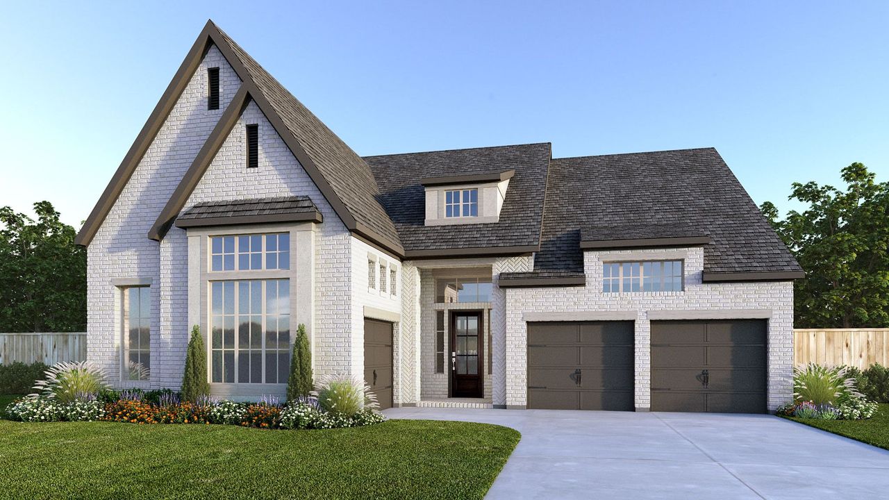 Representative exterior photo of a completed home built from the 549A by Britton Homes in Fields 60', Frisco, TX (Image 2).