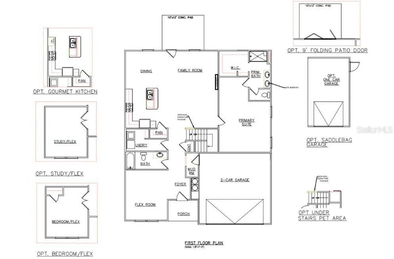 2D floor plan layout of this home in Conner Springs, Social Circle, GA (Image 2).