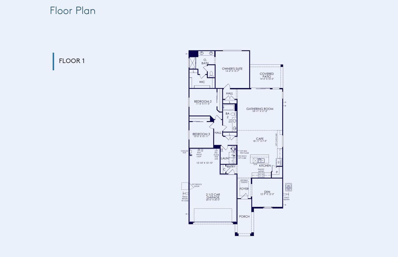 2D floor plan layout of this home in Jorde Farms, Queen Creek, AZ (Image 2).