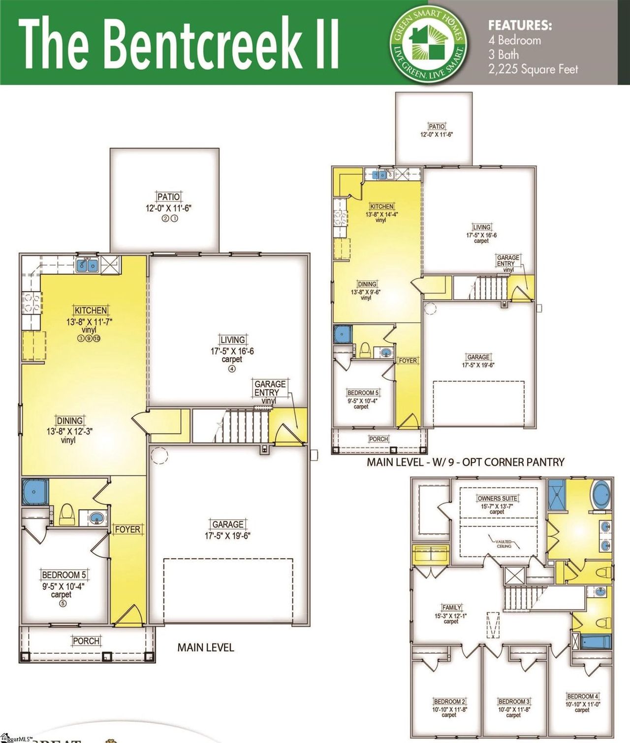 2D floor plan layout of this home in Hazelwood, Boiling Springs, SC (Image 2).