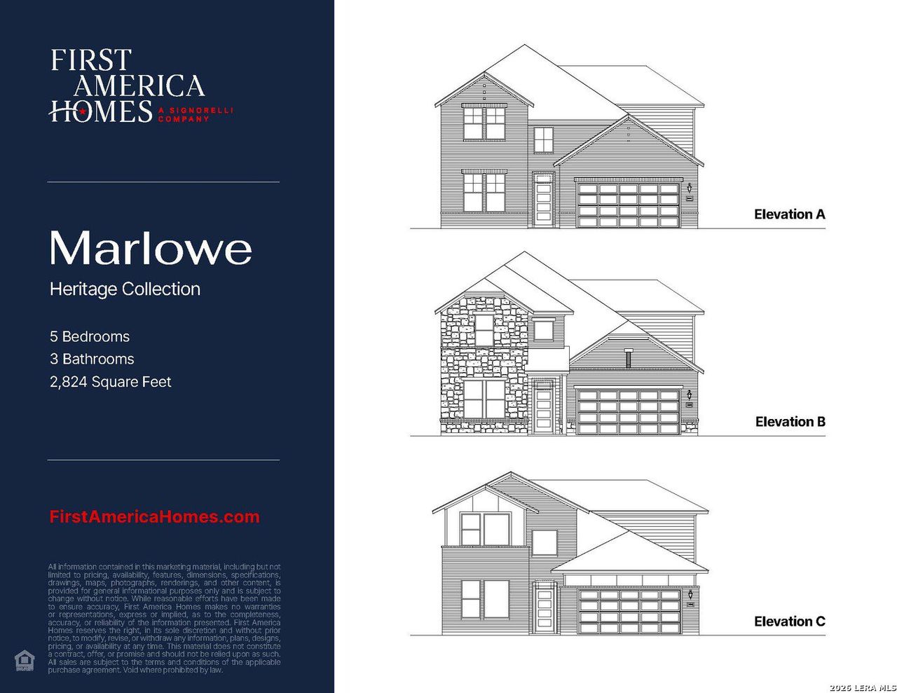 Exterior rendering of this home design in Cordova Crossing, Seguin, TX (Image 2).