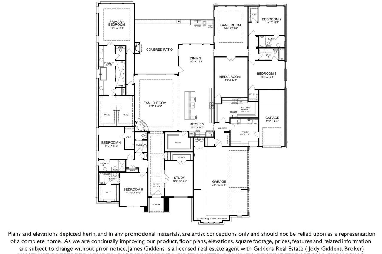 2D floor plan layout of this home in Clearwater Ranch, Liberty Hill, TX (Image 2). 2D floor plan layout of this home in Clearwater Ranch, Liberty Hill, TX (Image 2).