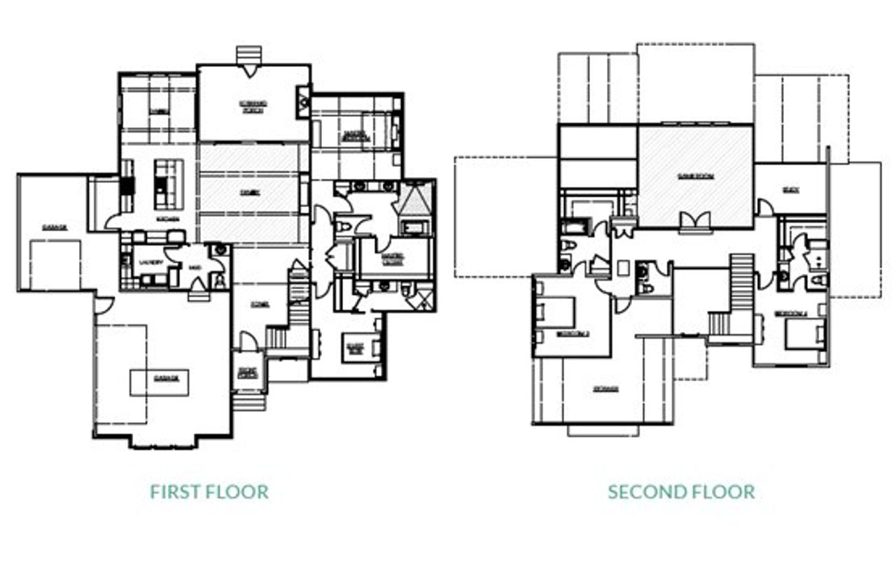2D floor plan layout for the The Margot by Ken Harvey Homes in Sorrell Oaks, Youngsville, NC (Image 2).