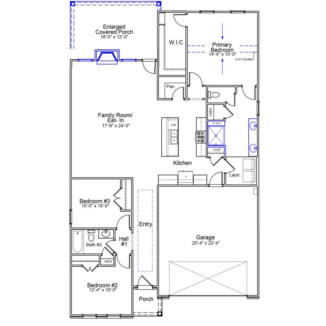 2D floor plan layout of this home in Ovation at Sweetbrier, Durham, NC (Image 2). 2D floor plan layout of this home in Ovation at Sweetbrier, Durham, NC (Image 2).