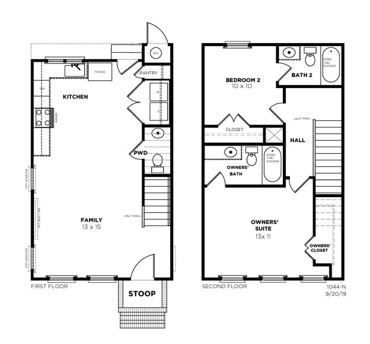 2D floor plan layout for the Jasmine N by Saussy Burbank in Nexton - Midtown, Summerville, SC (Image 2).
