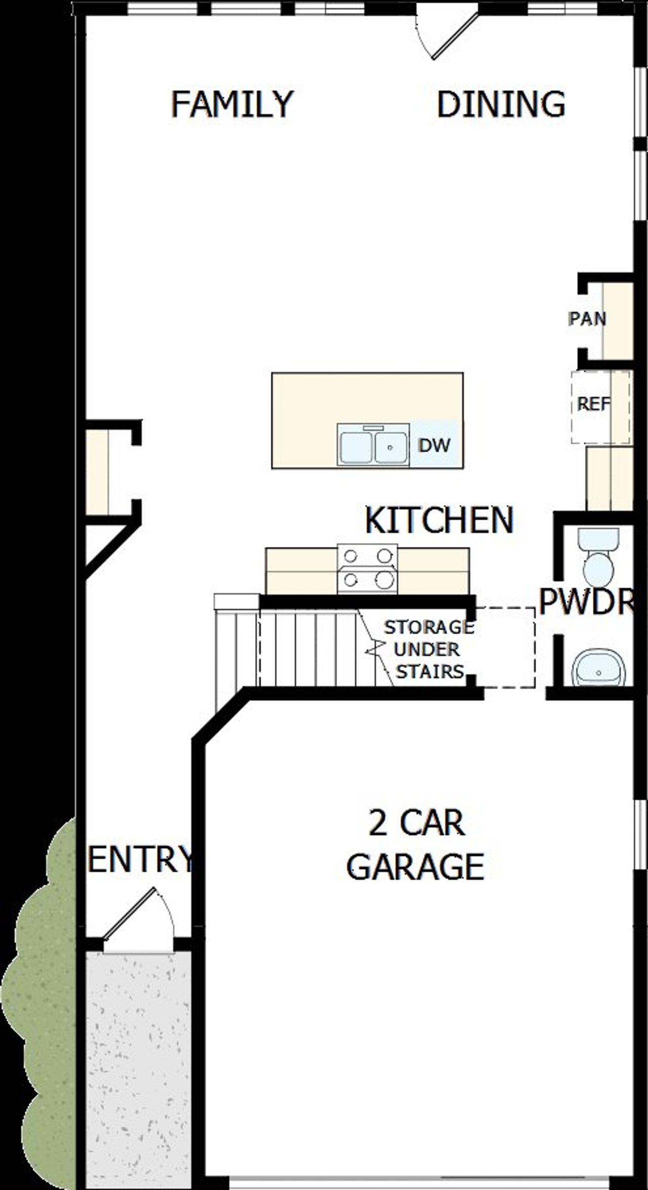 2D floor plan layout of this home in Grandview Terrace, Canton, GA (Image 2).