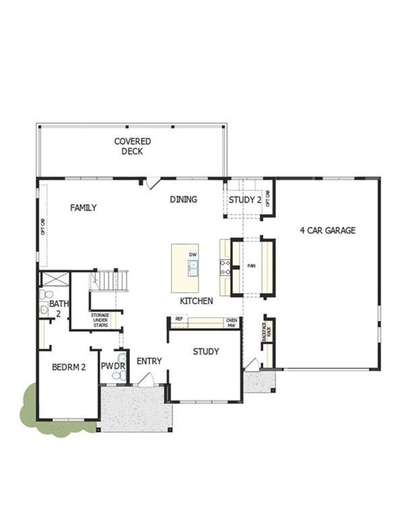 2D floor plan layout of this home in Ellis, Marietta, GA (Image 2).