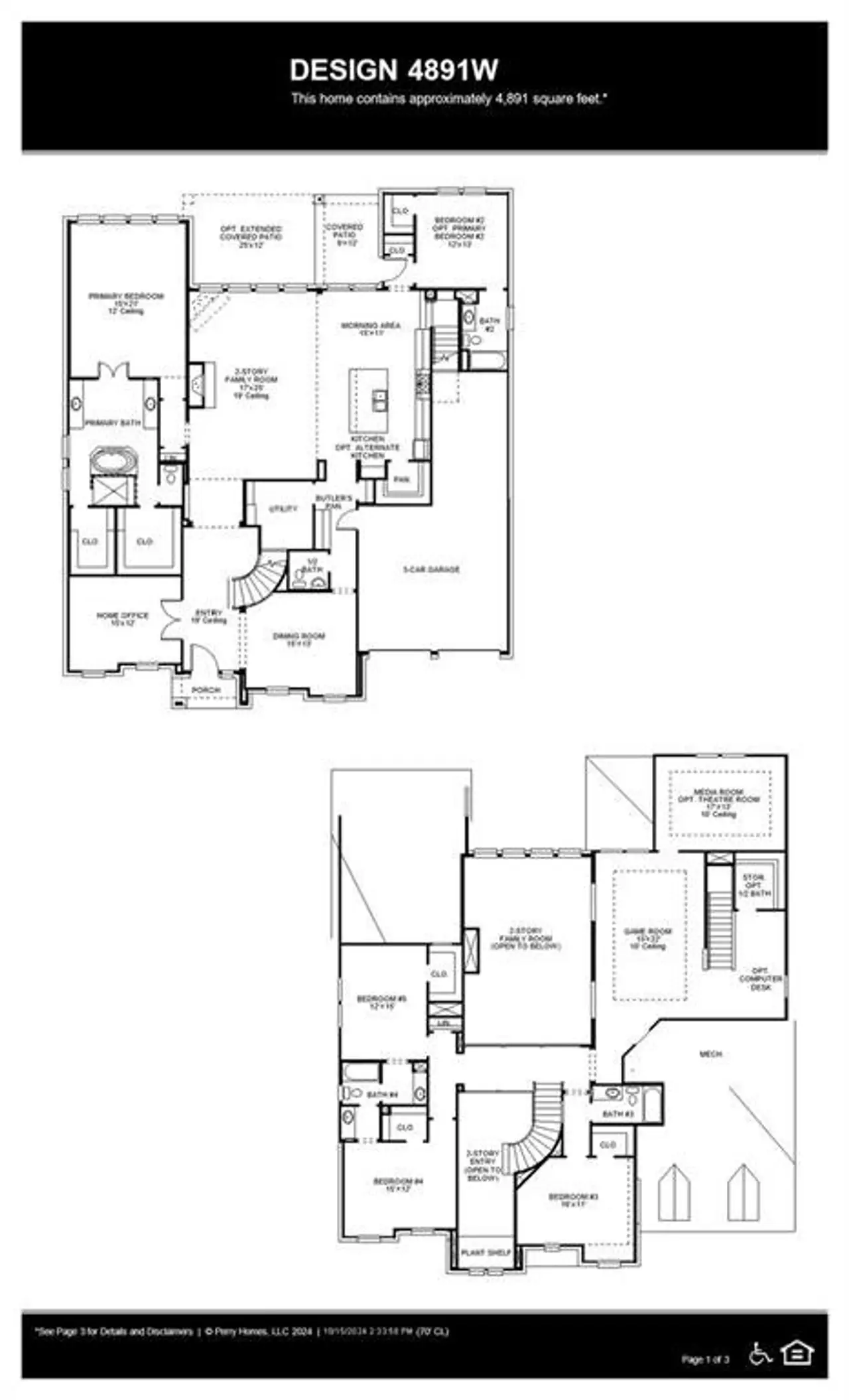 2D floor plan layout of this home in , Mansfield, TX (Image 2).