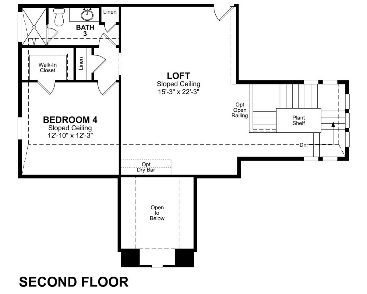 2D floor plan layout of this home in Cibolo Crossing, Universal City, TX (Image 2).