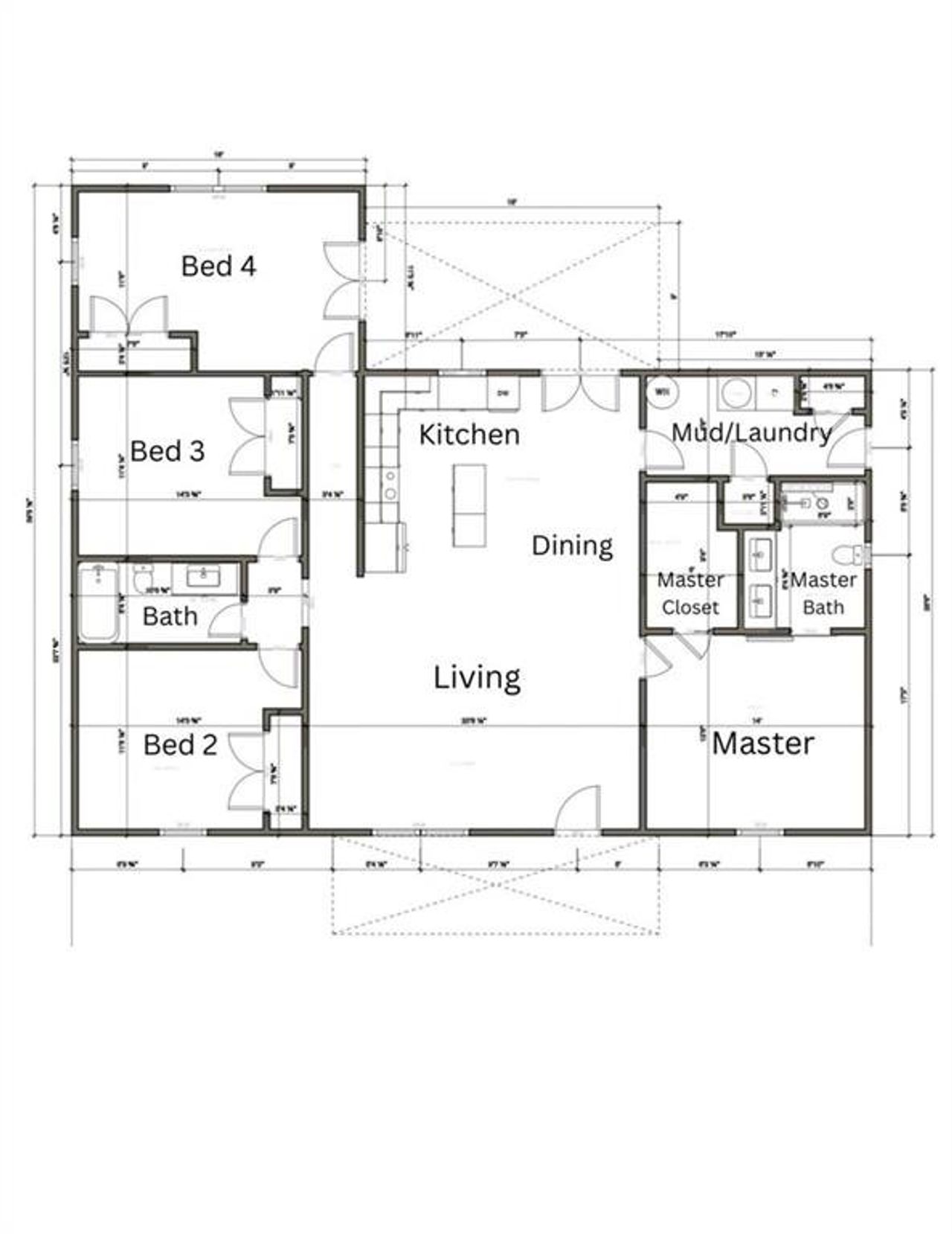 2D floor plan layout of this home in , Tallapoosa, GA (Image 2).