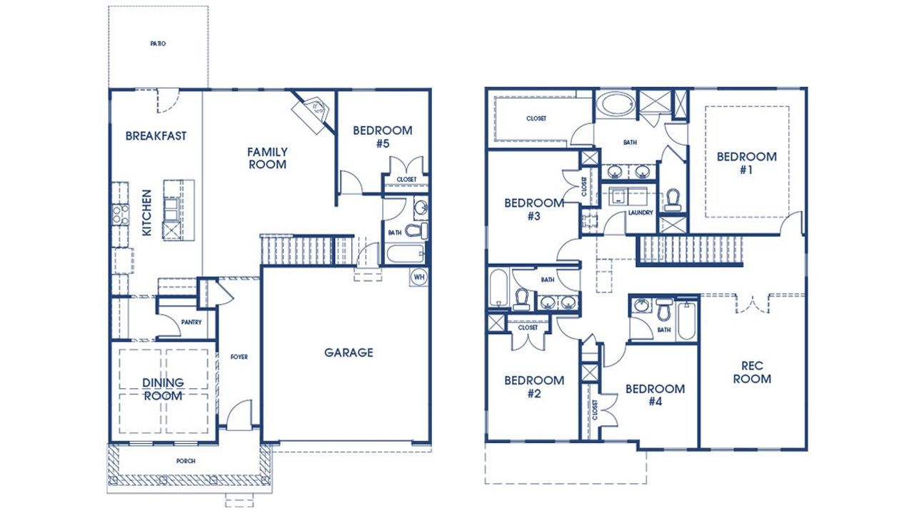 2D floor plan layout of this home in Wildwood, Covington, GA (Image 2).