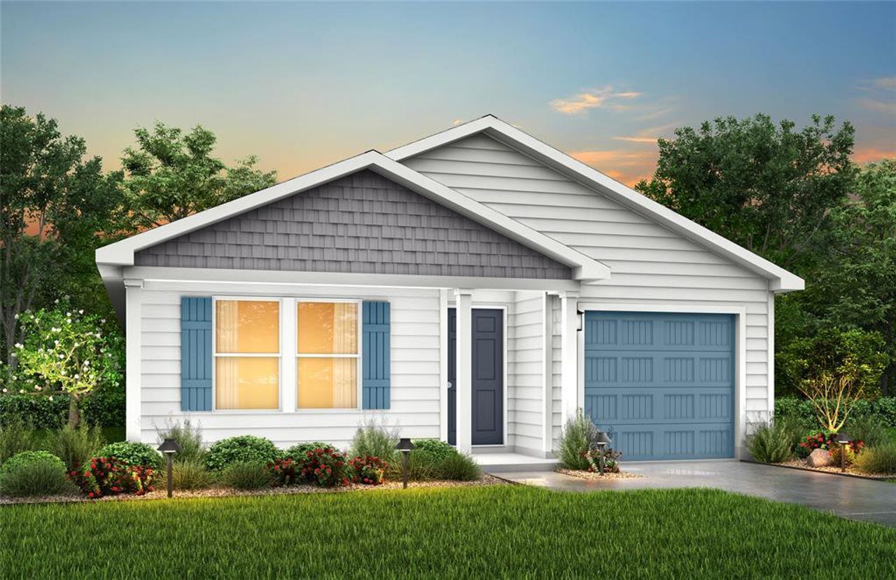 Front exterior of a new home in Park Central, Mineola, TX, highlighting curb appeal (Image 2). Front exterior of a new home in Park Central, Mineola, TX, highlighting curb appeal (Image 2).